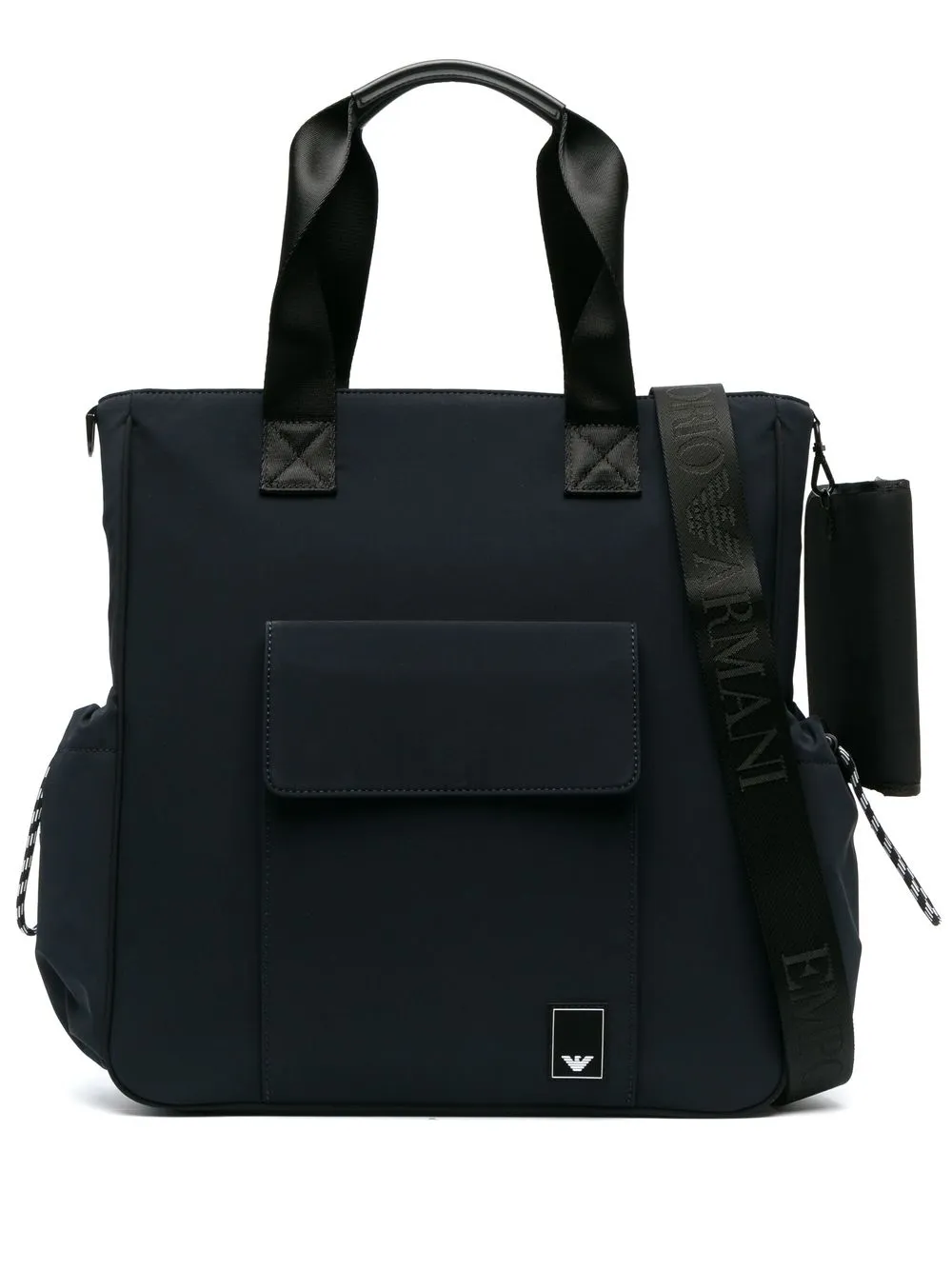 

Emporio Armani logo-patch tote bag - Blue
