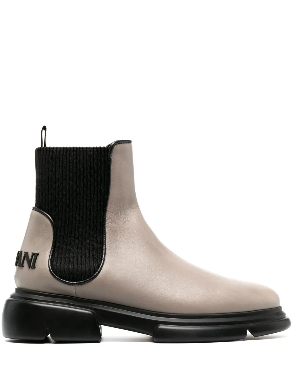 

Emporio Armani logo-appliqué 40mm ankle boots - Grey