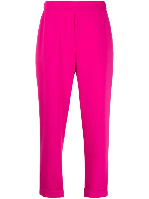P.A.R.O.S.H. pantalones tapered con pretina elástica