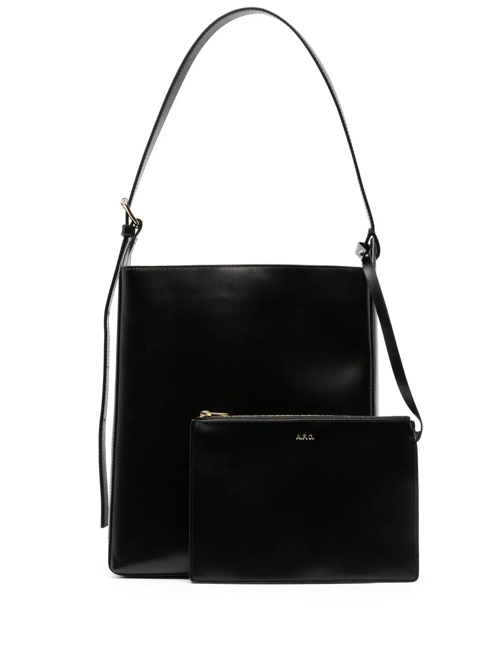 

A.P.C. Virginie leather shoulder bag - Black