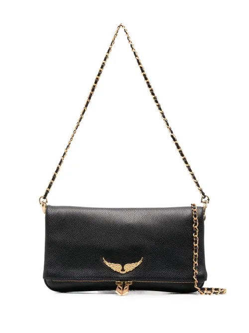 Sac porté épaule Rock à plaque logo - Zadig&Voltaire - Modalova