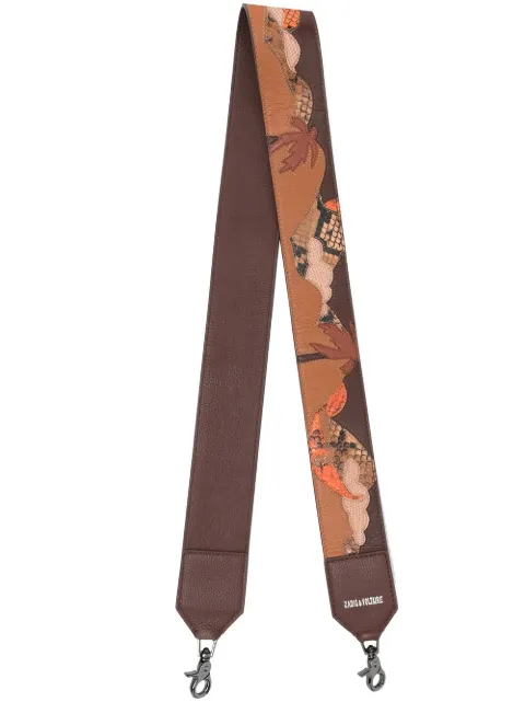 Zadig&Voltaire all-over print leather strap