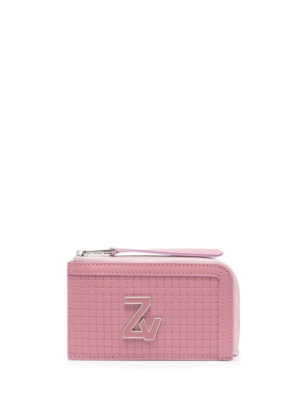 

Zadig&Voltaire logo-plaque medium leather wallet - Pink