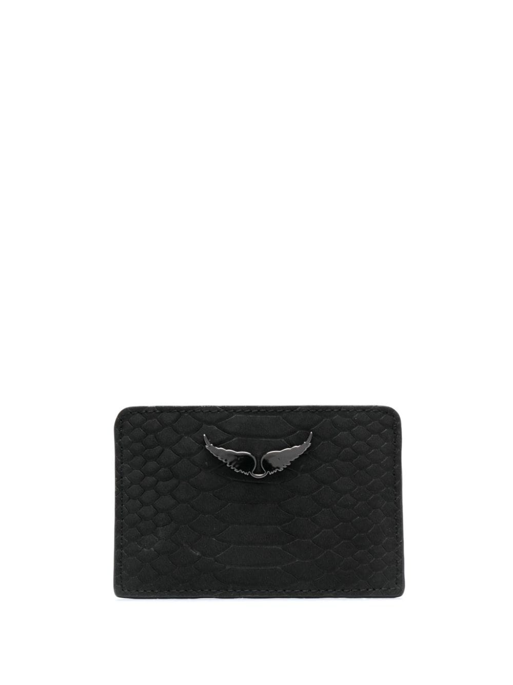 Zadig & Voltaire Zv Pass Leather Wallet In Black