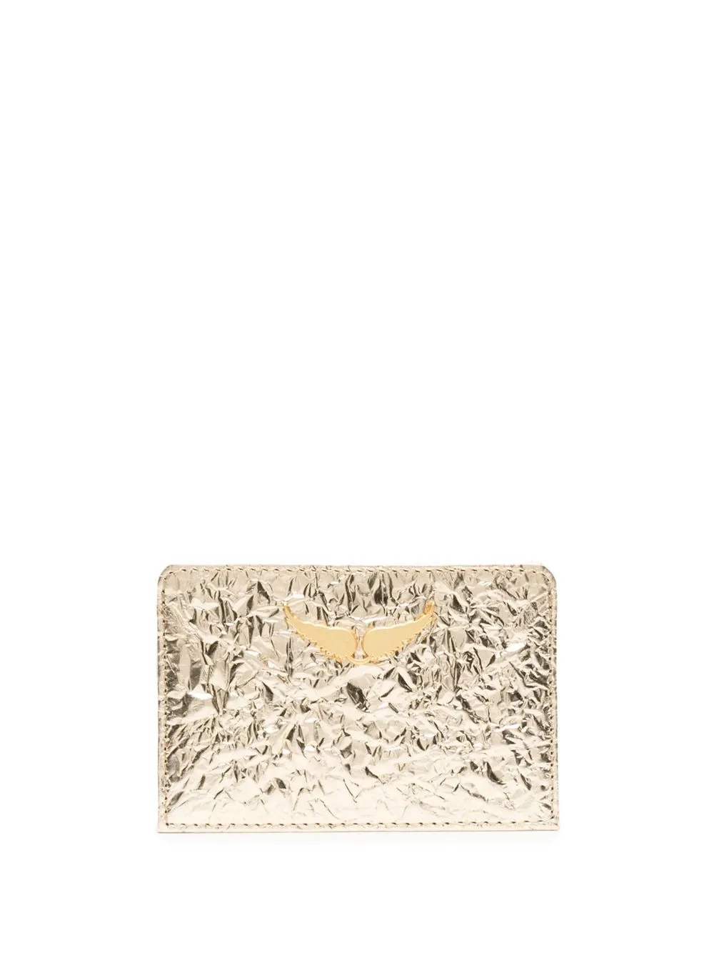 

Zadig&Voltaire ZV Wrinkled leather wallet - Gold