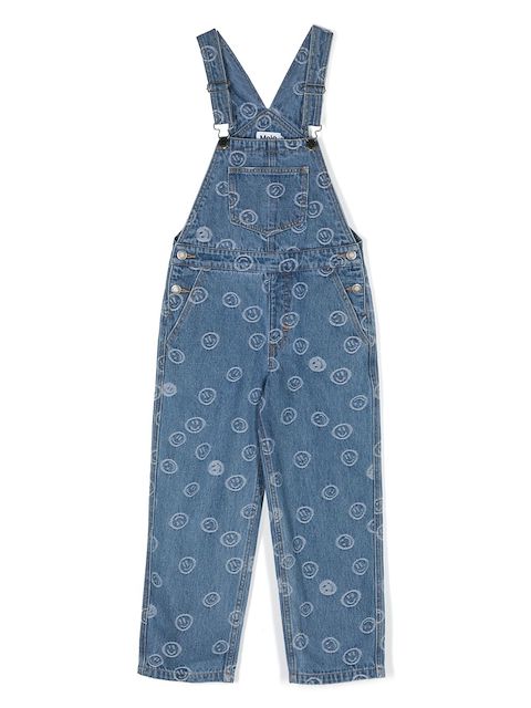 Molo Aer printed denim overalls