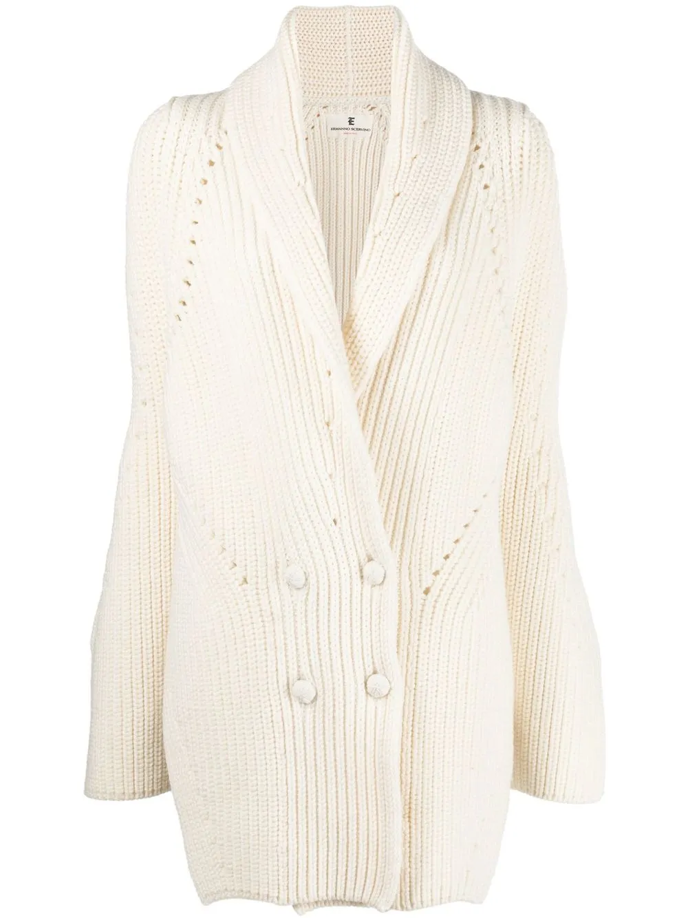 

Ermanno Scervino double-breasted oversize cardigan - White