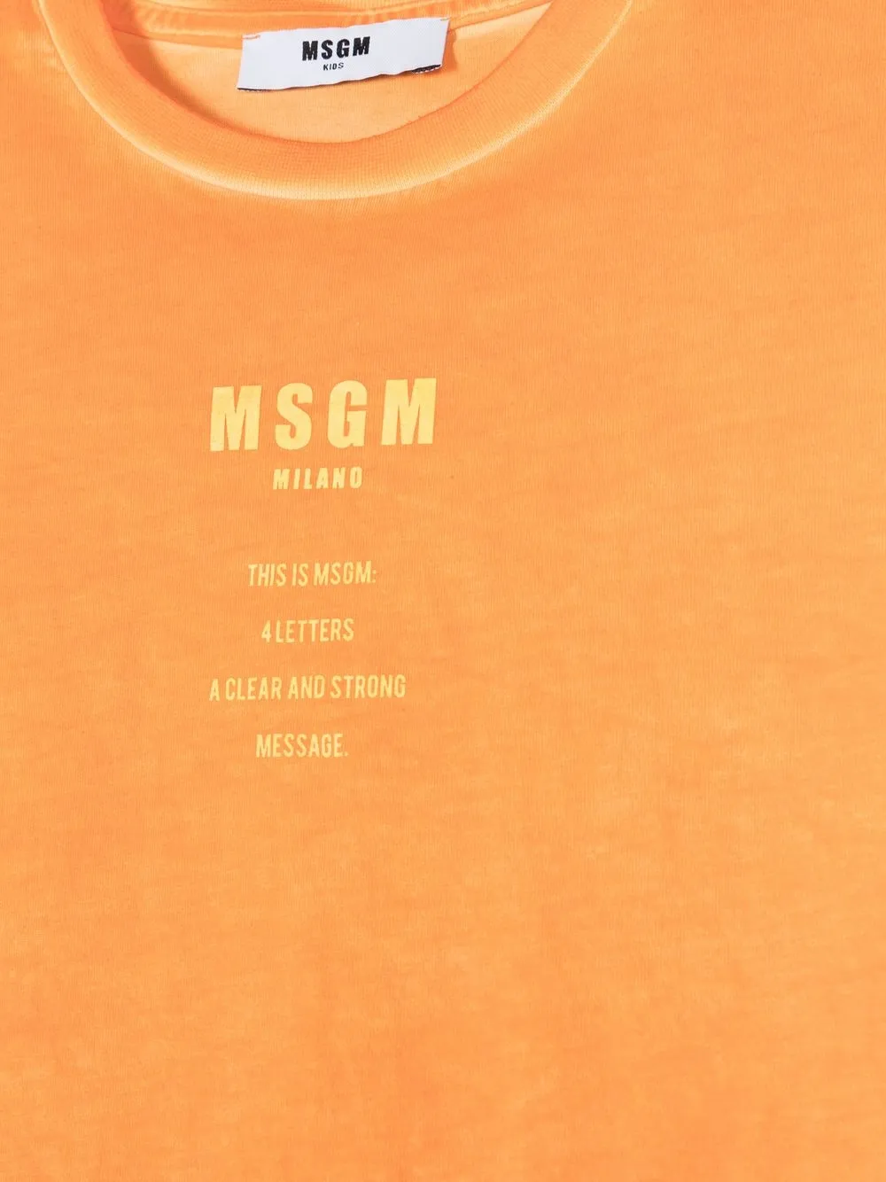 MSGM Kids T-Shirt mit Logo-Print | Tops | Image 3