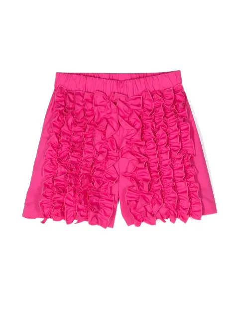 MSGM Kids shorts con panel fruncido