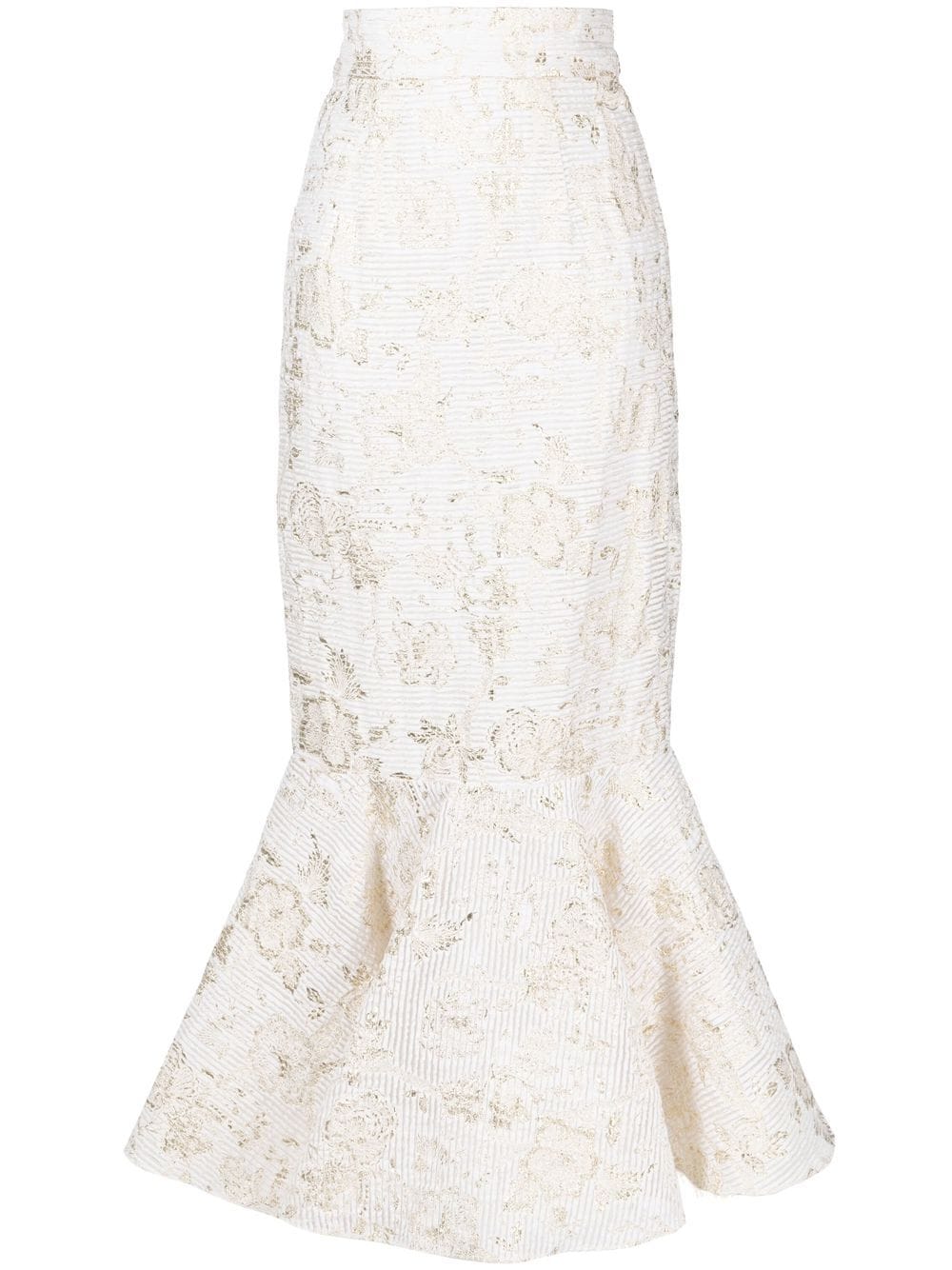 Bambah High-waisted Mermaid Skirt In White