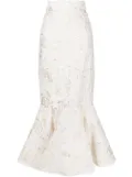 Bambah high-waisted mermaid skirt - White