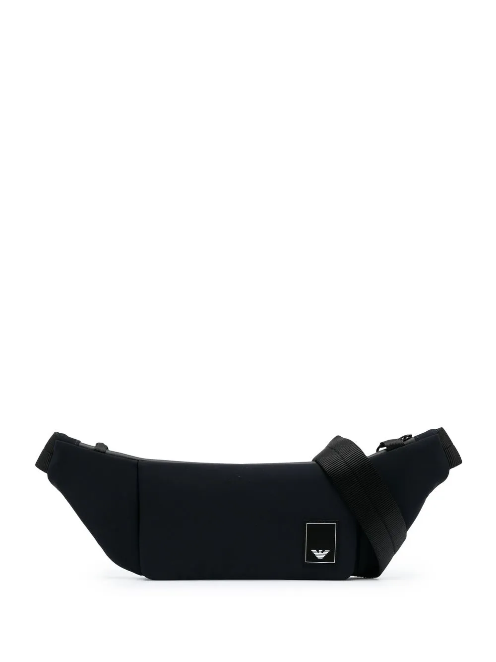 

Emporio Armani logo-patch crossbody belt bag - Blue