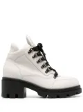 Emporio Armani Chalet Collection 60mm hiking boots - White