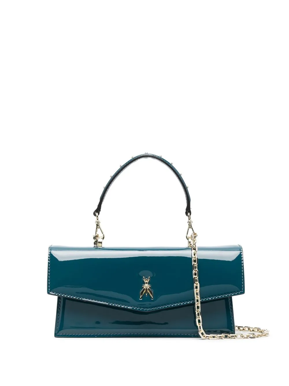 

Patrizia Pepe logo-plaque leather tote bag - Green