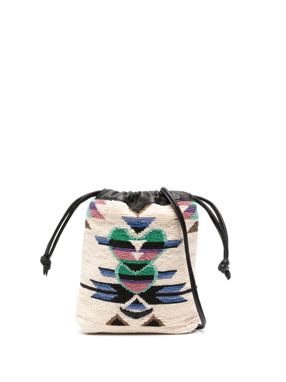 Zadig Voltaire Rock To Go Beaded Bucket Bag In Nude Modesens