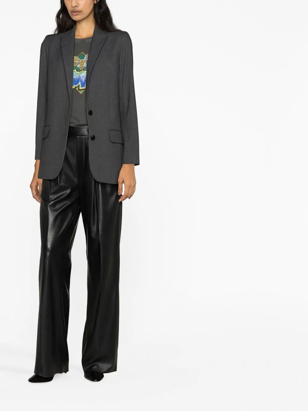 Zadig&Voltaire Blazer verfraaid met stras - Grijs
