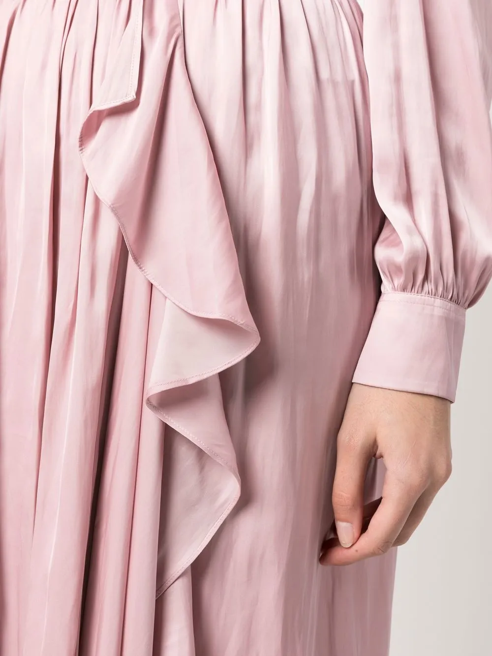 Zadig & Voltaire Jeb Asymmetric Draped Skirt In Pink