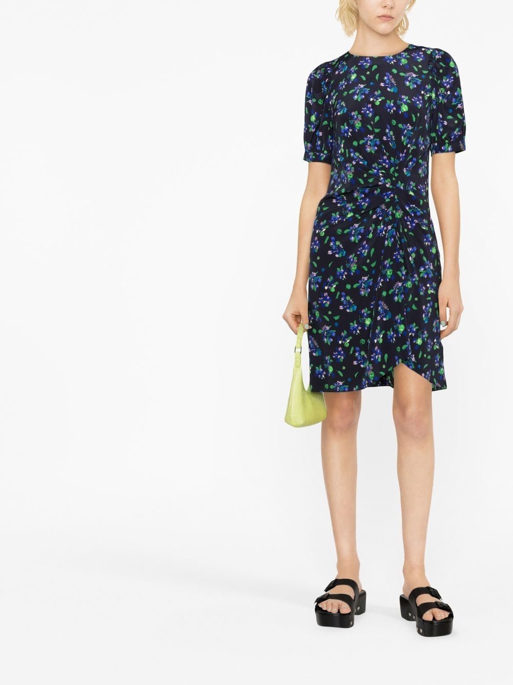 Zadig&Voltaire Mini-jurk met bloemenprint - Blauw