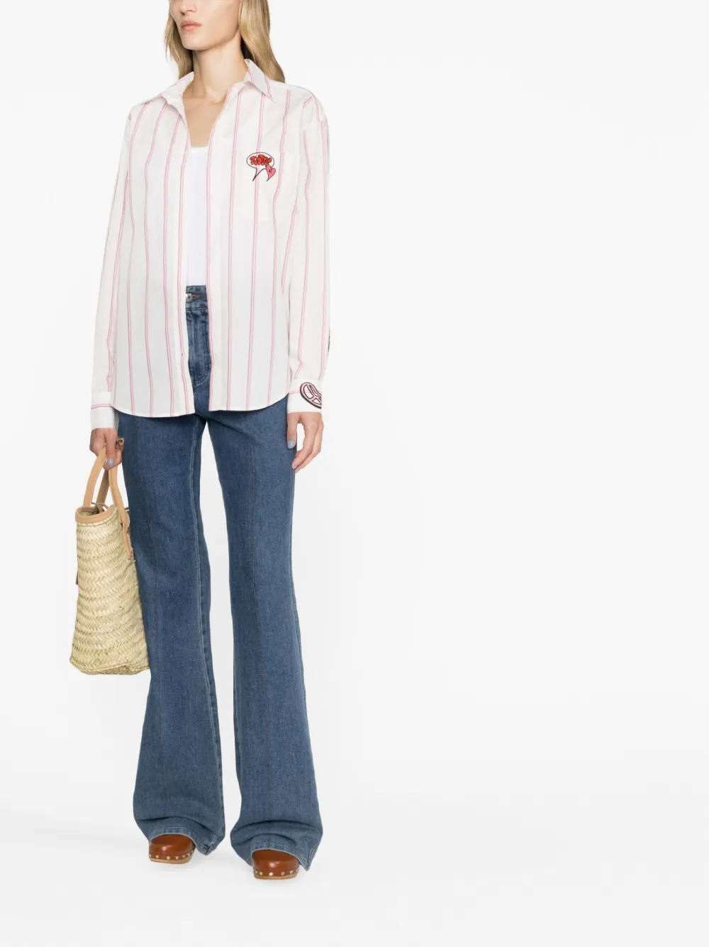 Zadig&Voltaire Gestreepte blouse - Wit