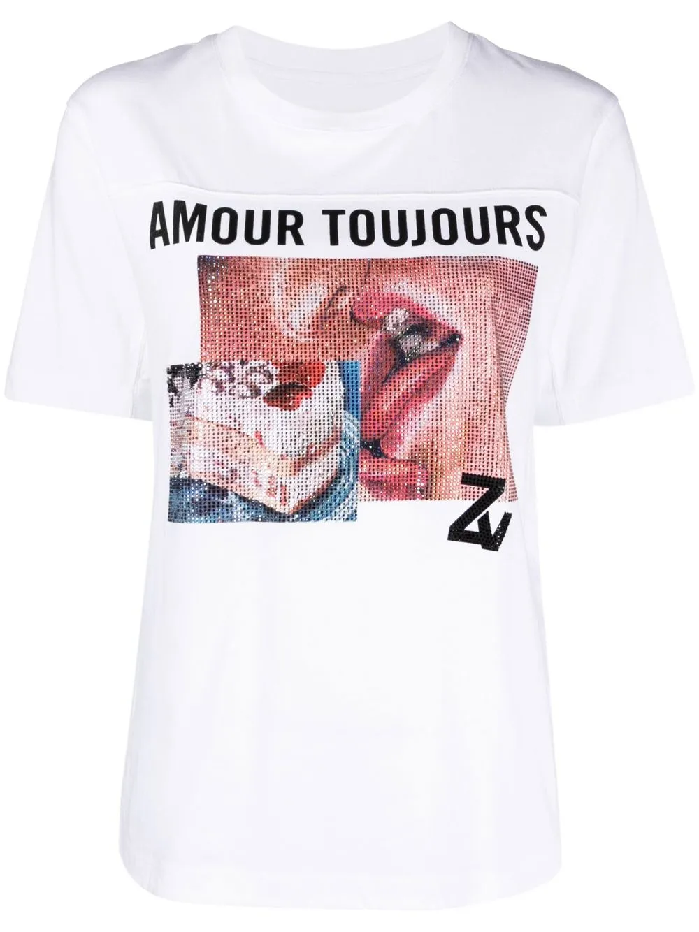 

Zadig&Voltaire Bow Photoprint short-sleeve T-shirt - White