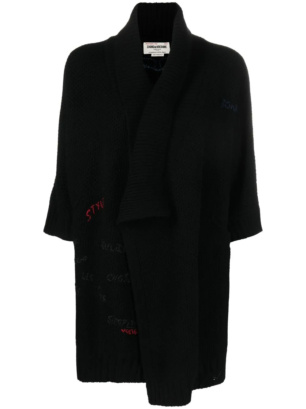 

Zadig&Voltaire West cashmere cardi-coat - Black