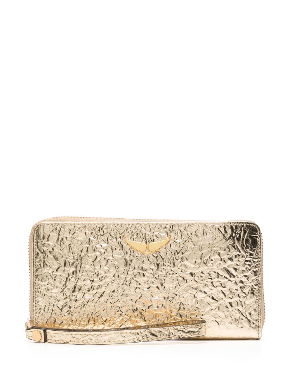 Zadig & Voltaire Borderline folded leather wallet Preto