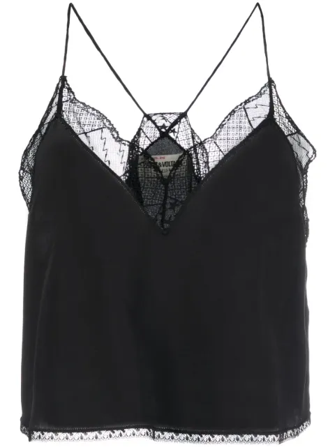 Zadig&Voltaire Christy lace-trim camisole