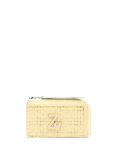 Zadig&Voltaire logo-plaque medium leather wallet