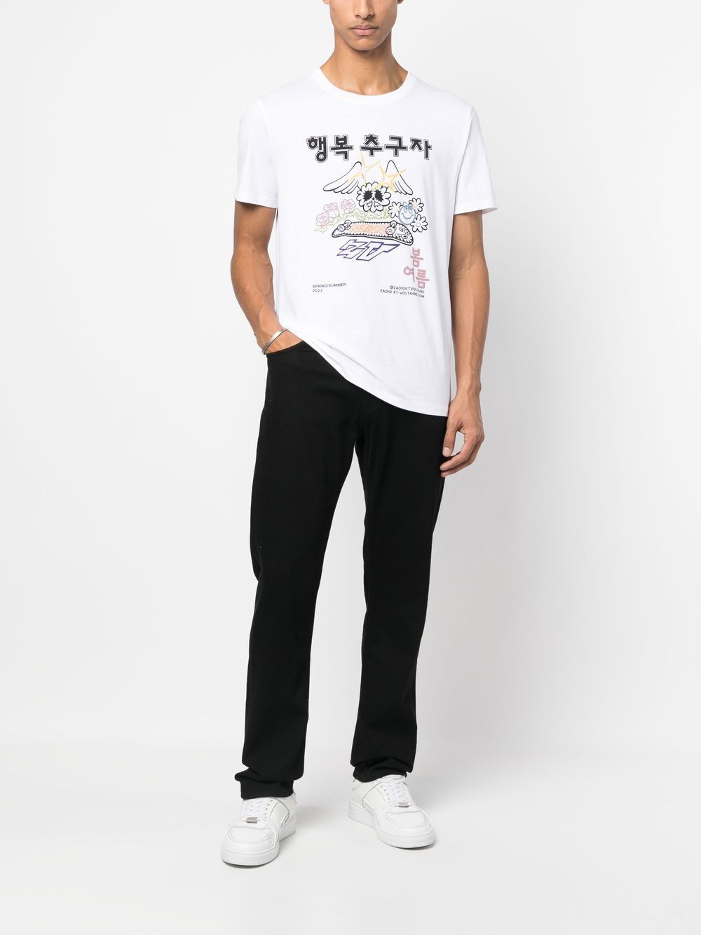 Zadig&Voltaire T-shirt met grafische print - Wit