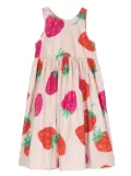 Molo Clover strawberry-print dress - Red