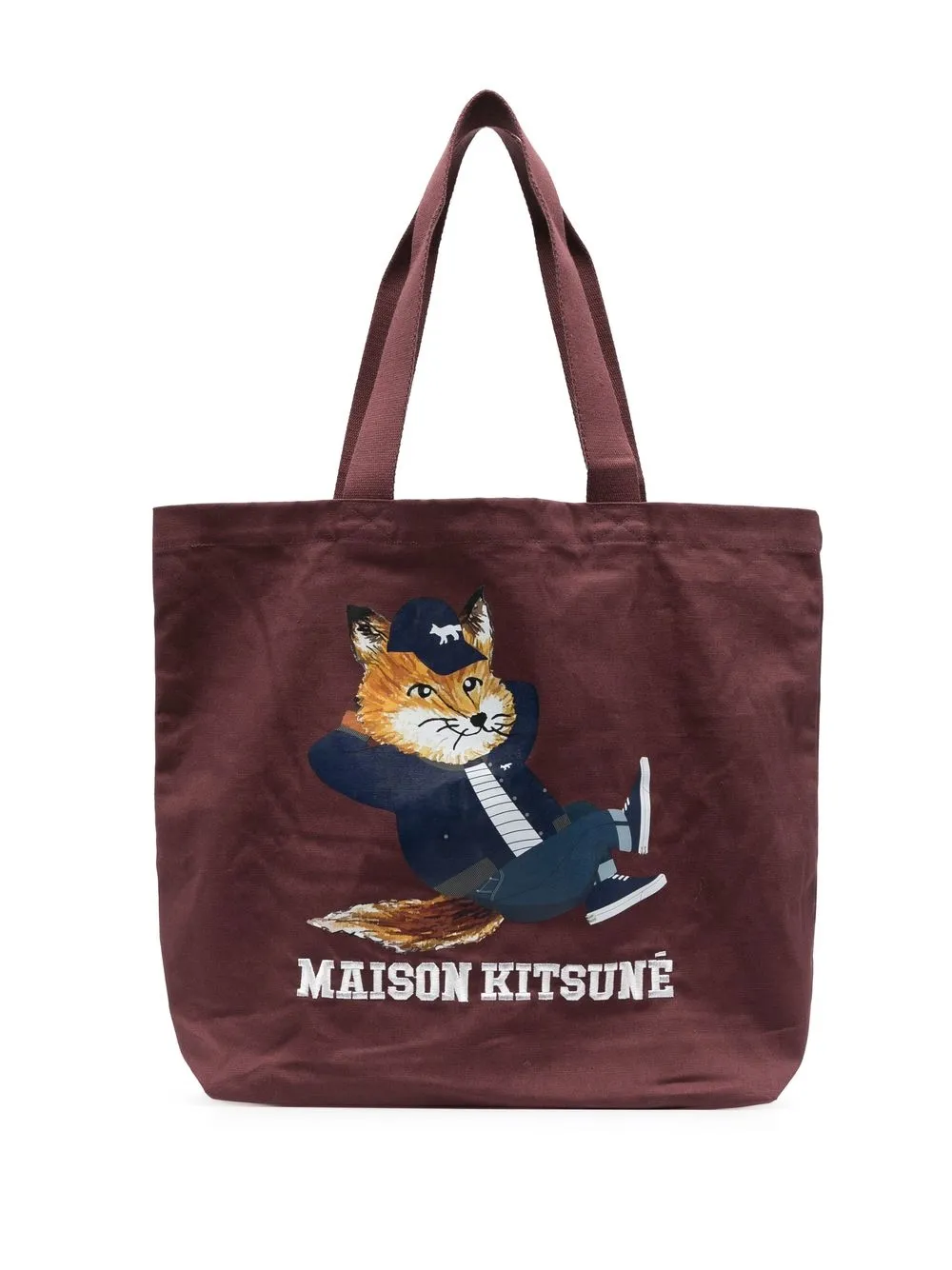 

Maison Kitsuné Dressed Fox tote bag - Red