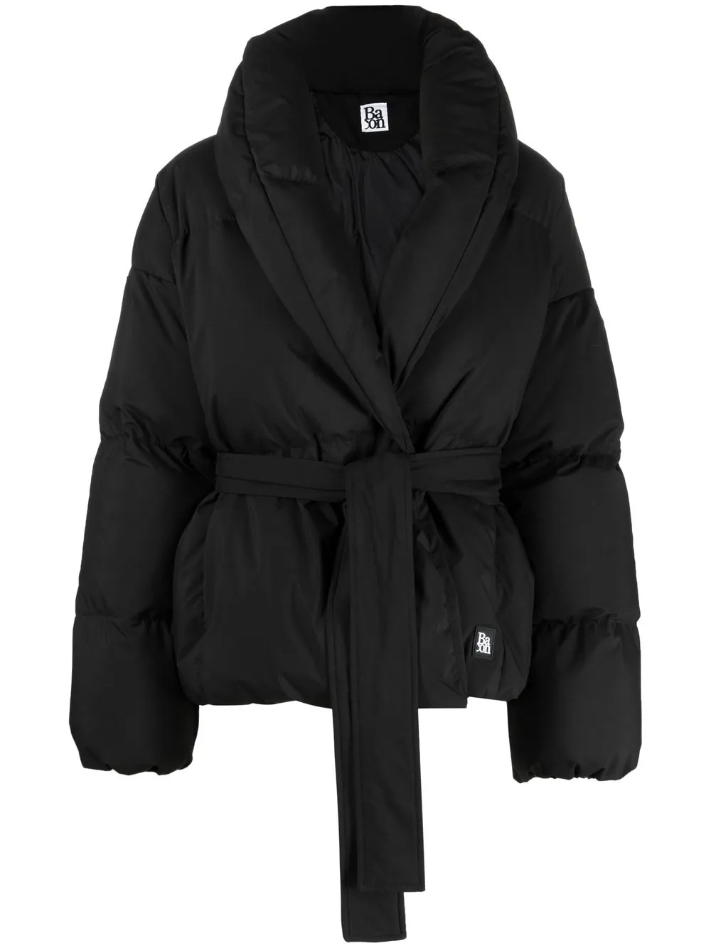 

Bacon shawl-lapel puffer jacket - Black