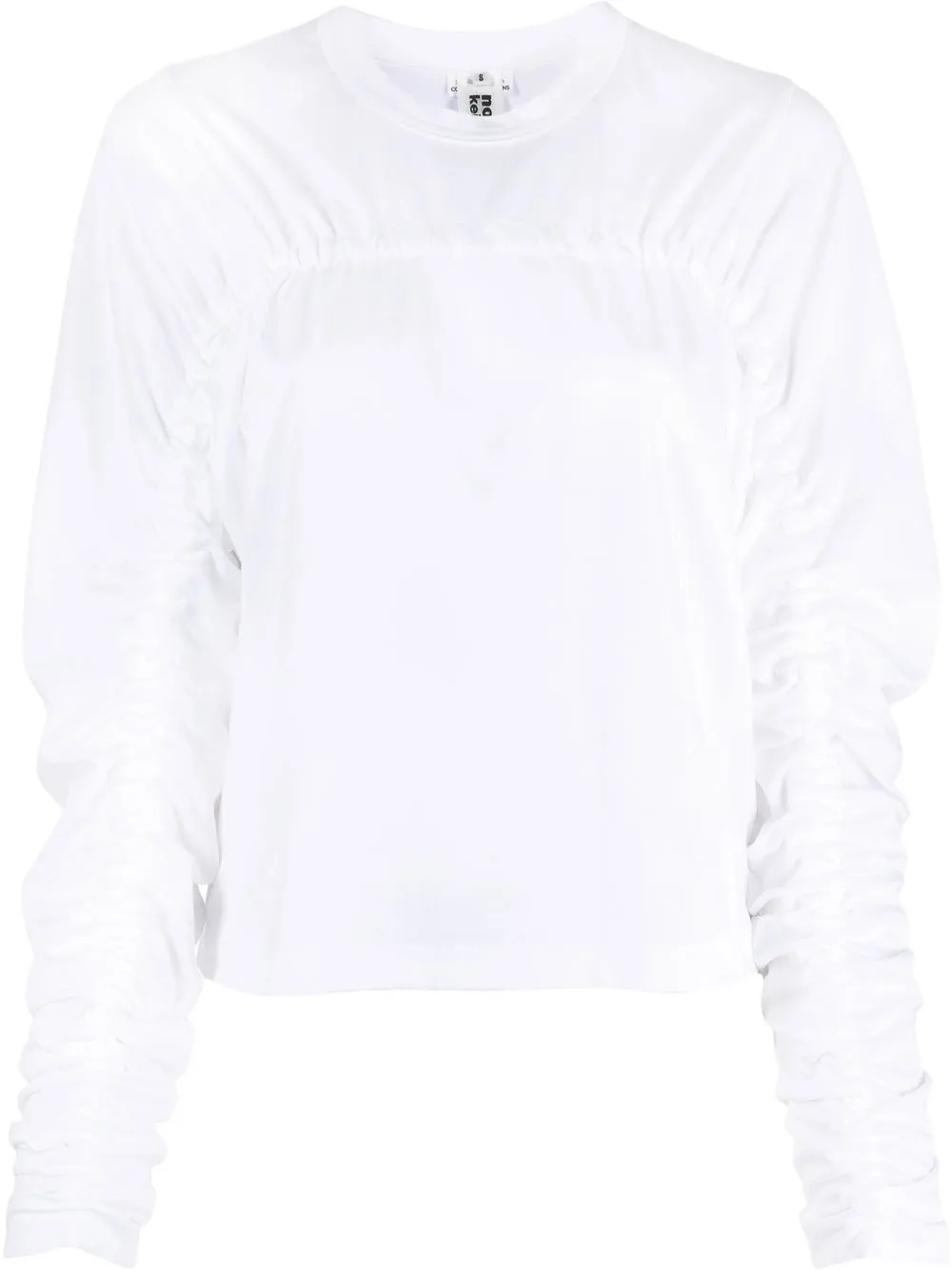 

Comme Des Garçons ruched-detail cotton top - White