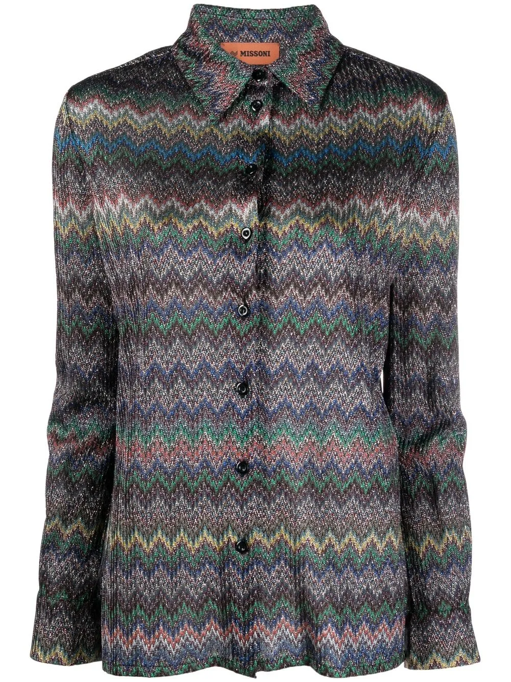 

Missoni zigzag long-sleeved shirt - Green