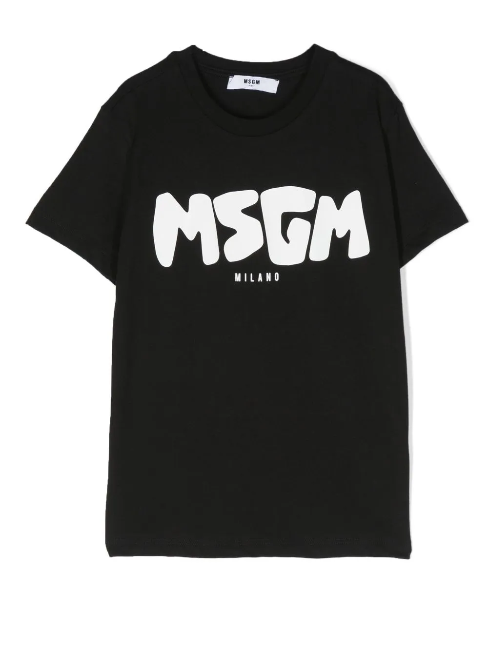 

MSGM Kids playera con logo estampado - Negro