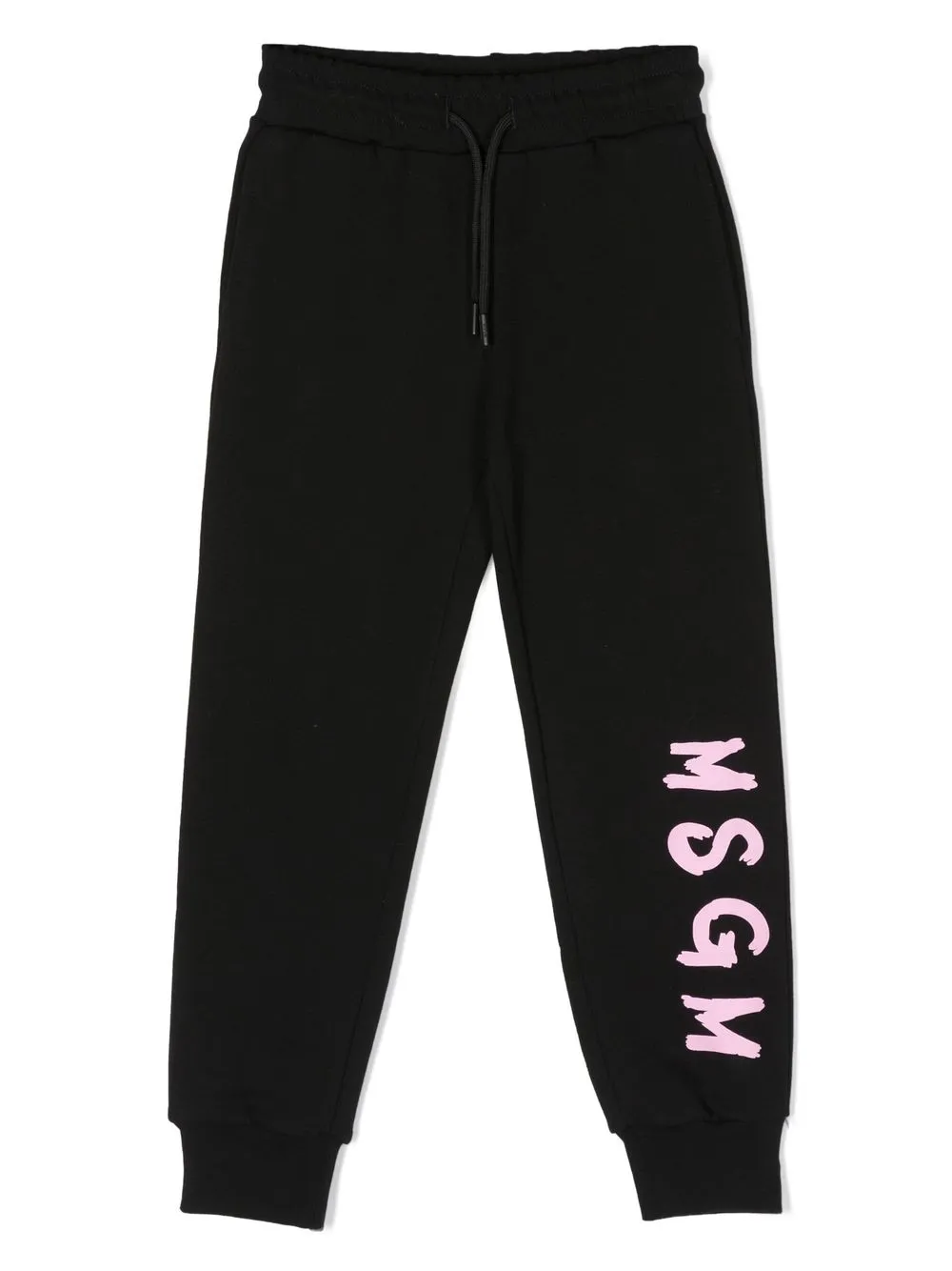 

MSGM Kids pants con logo estampado - Negro