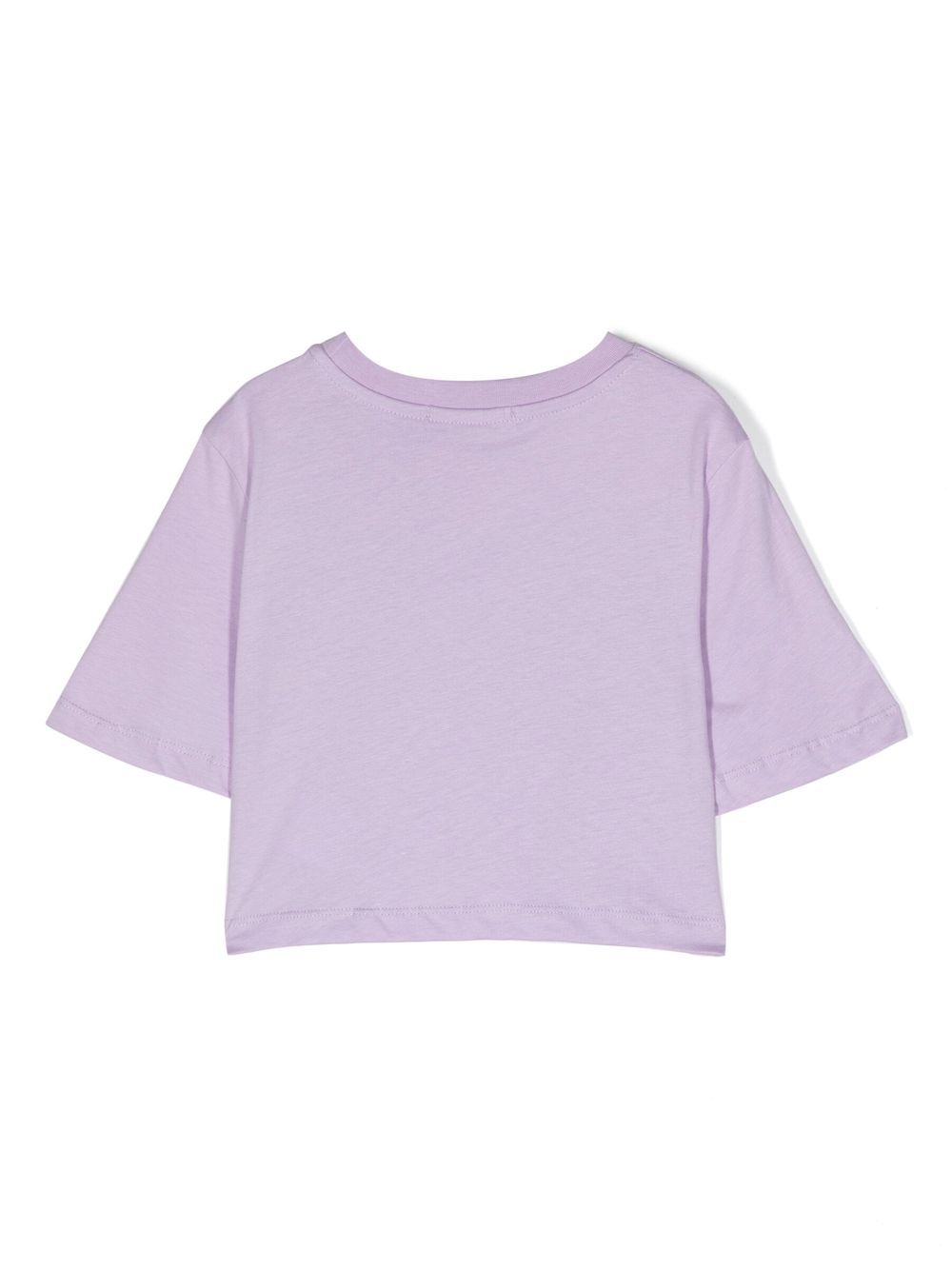 MSGM Kids T-shirt met logoprint - Paars