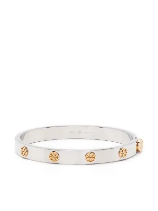 Tory Burch Miller Stud Hinge Bracelet | Silver | FARFETCH