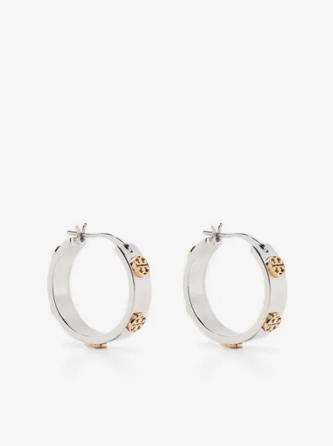 Tory Burch small Icon hoop earrings