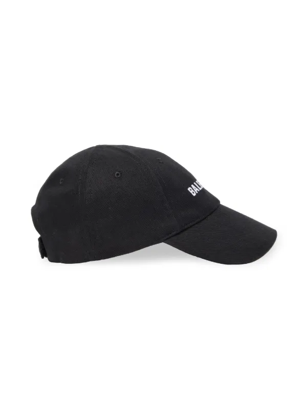 BALENCIAGA バレンシアガ キャップ ブラック ツバロゴ ベース