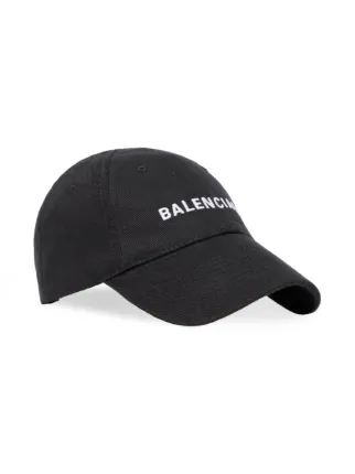 Balenciaga Kids logo embroidered Baseball Cap Black FARFETCH UZ