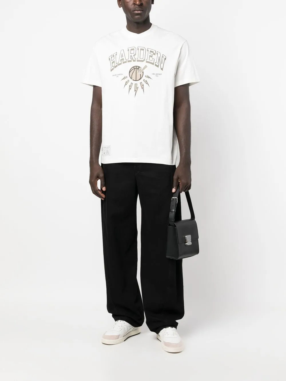  Neil Barrett Camiseta Con Logo Estampado De Neil Barret X James Harden - Blanco 