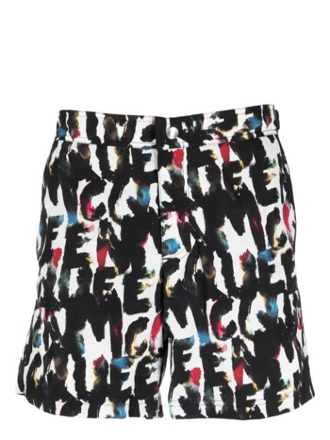 Alexander McQueen Graffiti-print swim shorts Men