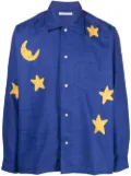 Sky High Farm Botticelli star-patch shirt - Blue
