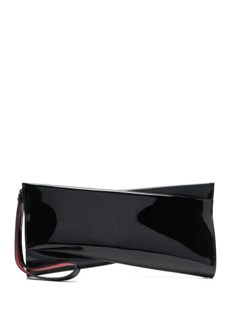 Christian Louboutin patent-leather clutch-bag