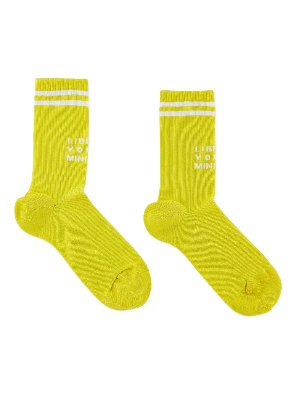 Liberal Youth Ministry stripe-detail socks - Giallo