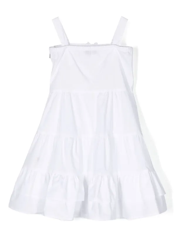 MSGM ワンピース キッズ MSGM Kids ラッフル ワンピース | ホワイト | FARFETCH JP