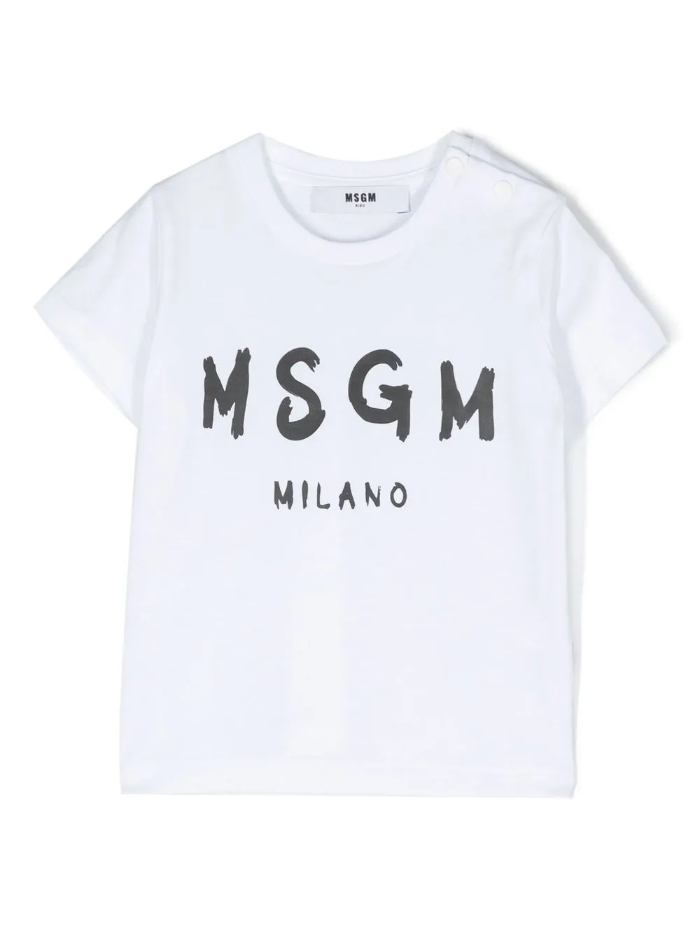 

MSGM Kids logo-print cotton T-shirt - White