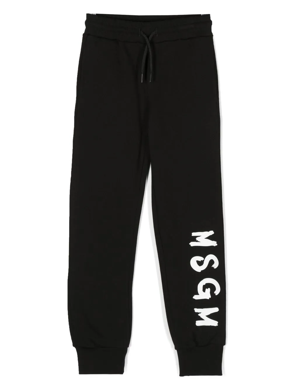 

MSGM Kids pants con logo estampado - Negro