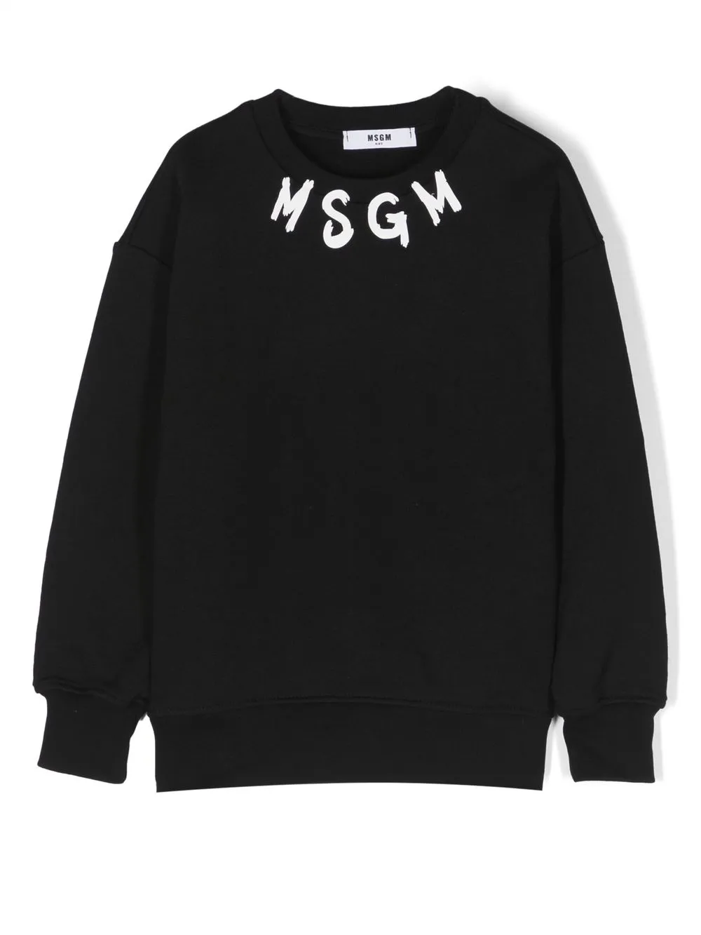 

MSGM Kids logo-print cotton sweatshirt - Black